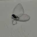 quescu Light up Fairy Wings for Adults,Electroluminescent Wire LED Butterfly Wings for Girls Women, Halloween Costume Dress Up (White)