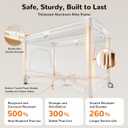 Pamo Babe 6-in-1 Pack and Play with Bassinet One-Step Setup Baby Bassinet, Portable Playard, Travel Crib with Mattress, Changing Table, Storage Bag & 4 Wheels Travel Playpen for Baby (Beige)