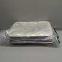 Large Storage Baskets for Shelves, Fabric Baskets for Organizing, Collapsible Storage Bins for Closet, Nursery, Clothes, Home & Office [3-Pack, White&Brown]