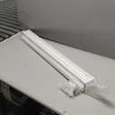 Persilux Blackout Cordless Zebra Blinds for Windows (35" W x 64" H, White) with Upgraded Cassette Free-Stop Dual Layers Sheer Roller Shades for Home and Office