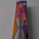 Lava Lite 21250400US2125 Lava The Original Silver Base Lamp with Yellow Wax in Purple Liquid, 14.5", Yellow/Purple