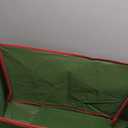 ZOBER Large Christmas Ornament Storage Box - Stores 128 3" Ornaments, With Dividers - Ornament Organizer Storage Box, Durable Christmas Containers Holder - Extra Pockets, Dual Zipper - Green