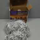 164FT 1620 LED Outdoor Christmas Lights - 360 Ice Drops, 12 Pro Modes with Timer Memory & Brightness, Waterproof Hanging Ice String Light for Holiday Wedding Garden Fence House Decor (Warm White)