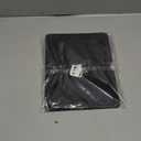 Rnivvi Coffee Mat, 12" x 19" Coffee Bar Mats for Espresso Machine Station Accessories and Organizer, Hide Stain Rubber Backed Absorbent Dish Drying Pad for Kitchen Counter, Cute Bar Decor Pad, Black