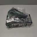 Cisily Sponge Holder for Kitchen Sink, Sink Caddy Organizer with High Brush Holder, Kitchen Countertop Organizers and Storage Essentials, Rustproof 304 Stainless Steel (Black, 9.25)