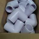 JOIKIT 20 Pack 1 Inch 3 Way PVC Elbow Fittings Corner Fittings, Furniture Grade PVC Pipe Connectors for Furniture Assembly, Greenhouse Pipe Connection, Tent Building