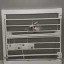 Safety 1st Easy Install Walk Thru Baby Gate for Doorway With Door, Dog Gates, Fits 29"-38", Easy Install 28" Tall, White