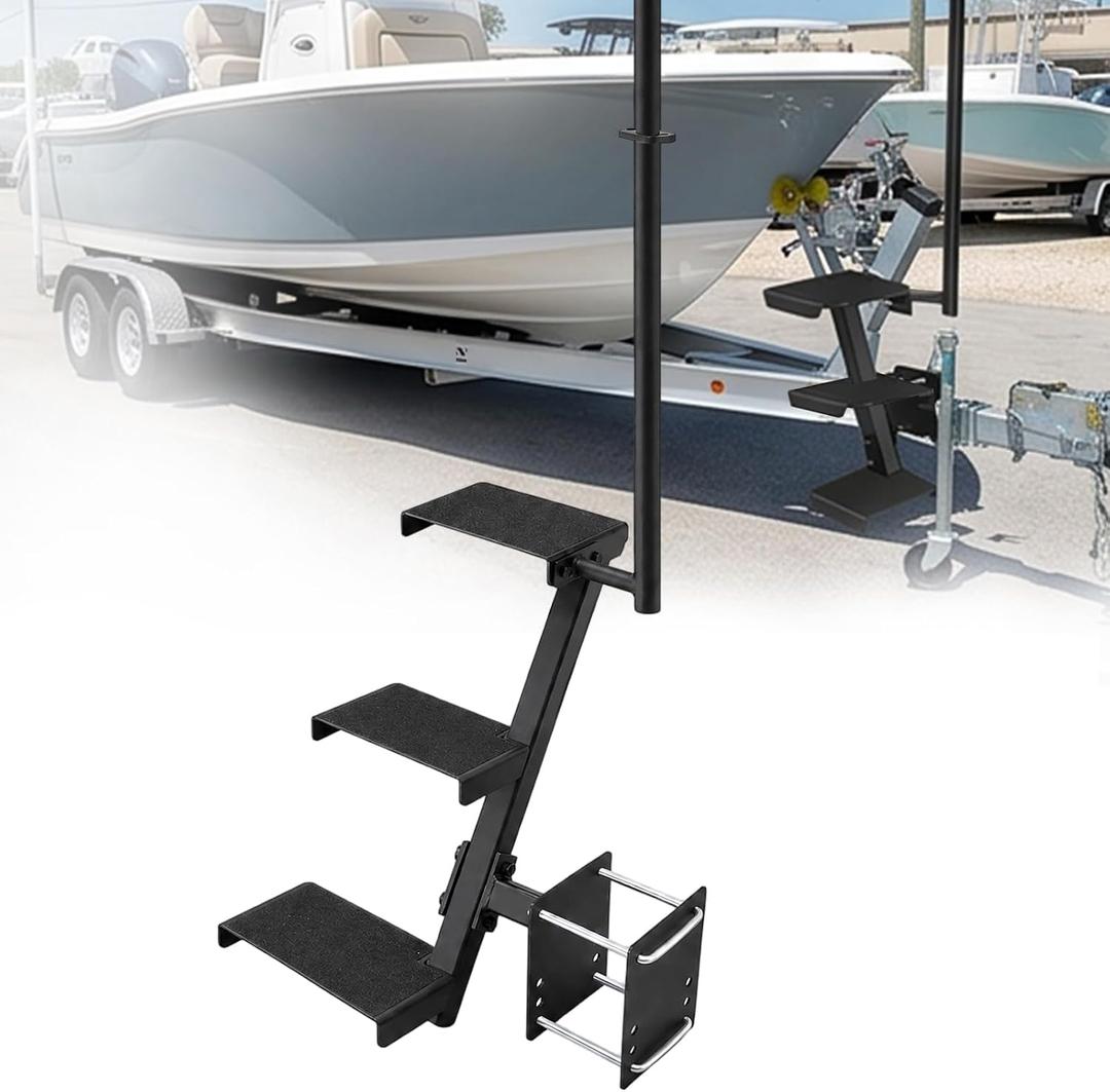 Boat Trailer Steps with Handrail Boat Trailer Ladder