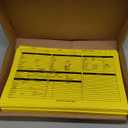 Real Estate Listing Folder Right Panel -Legal Size- Holder for Documents, Pre-Printed with Closing Checklist & Tracker Card Stock Color-Coded Dots for Organization - Made in USA 25-Pack Yellow