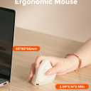 DAREU Ergonomic Vertical Wireless Mouse for Small Hands,2.4GHz / BT Optical Vertical Mice with Ergo Design for Comfort and Reduced Wrist Strain,3 Multi-Device Connectivity for Computer/PC/Laptop