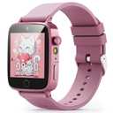 ZUODUN Kids Watches for Girls Toys Age 4-12, Smart Watch for Kids with Camera, 26 Puzzle Games, Alarm Clock, Pedometer, Audiobook, Learn Card, Toddler Watch Birthday Gift for 8 9 10 Year Old Girl