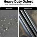 Central Air Conditioner Cover for Outside Units, AC Covers for Outside Winter with 2 Straps, Waterproof Cover Fit up to 24x24x30 inchs (Black)