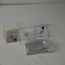 4 Pcs Donation Box, Clear Acrylic Raffle Ticket Boxes with Slot Tip Box with Lock and Sign Holder Suggestion Ballot Boxes for Fundraising Donation Voting Raffle Secure Storage, 6.1'' x 4.3'' x 3.8''