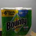 Bounty Quick-Size Paper Towels, White, 12 Family Triple Rolls = 40 Regular Rolls (141 sheet (Pack of 12))