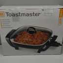 Toastmaster 12" Nonstick Electric Skillet - Deep Skillet Appliance with Glass Lid - Multipurpose Kitchen Cookware for Breakfast & More