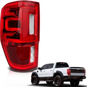 LED Tail Lights Compatible with 2019-2023 Ford Ranger XLT Lariat w/Blind Spot (Module NOT Included) Rear Brake Lamp Signal Assembly Taillights Replace KB3Z13405G FO2800275 (Left Driver Side)