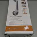 LEVERLOC 2 Pack Shower Grab Bars for Bathtubs and Showers, Easy to Install Suction Shower Handles for Bathroom Removable Handrails for Seniors Elderly Heavy Duty Safety Grip Waterproof Drill Free Gray (16.8 2 Set)