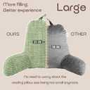 Reading Pillows for Sitting in Bed Adult, Back Rest Pillow for Sitting Up in Bed and Couch, Back Support Chair Pillow Support for Adult Backrest Pillows for Reading (Sage Green 21 Inch)