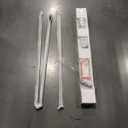 Curtain Track, Ceiling Curtain Track for Room Divider, Ceiling Mount Rail Set with Roller Hooks, White