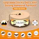 2 Pack Flea Traps for Inside Your Home, Indoor Flea Light Trap with 8 Sticky Pads & 4 Replacement Bulbs, Indoor Flea Trap Sticky Insect Catcher for Fleas, Moths & Gnats