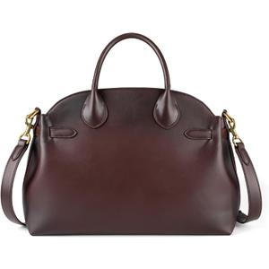 Retro Leather Work Laptop Bag: 14-16 Inch Large Capacity Computer Tote Handbag - Professional Women - Business Travel