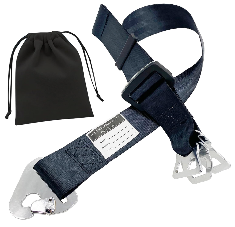 Airplane Seat Belt Extender Seatbelt Extension Adjuster 7-31" for all Airline including Southwest (Three in one)