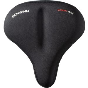 Schwinn Cruise Memory Foam Dual Strap Bike Seat Cover, Saddle Cover for Extra Comfort, Soft, Weather-Resistant Memory Foam, Dual Straps Attach Quickly to Most Adult Cruiser Bike Seats