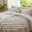 Bedsure Queen Comforter Set, Prewashed Bedding Light Taupe