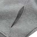 Amazhiyu Women' s Fleece Oversized Full-Zip Cropped Hoodie Winter Crop Top (Gray, L)