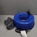 JDZKOMKE 50T Heated RV Water Hose - Freeze Protection Down to -45F, Heavy-Duty PVC & Brass Fittings, 1/2" ID Lead-Free Hose for Camping/Poultry Farms AUTO Accessory (50FT)