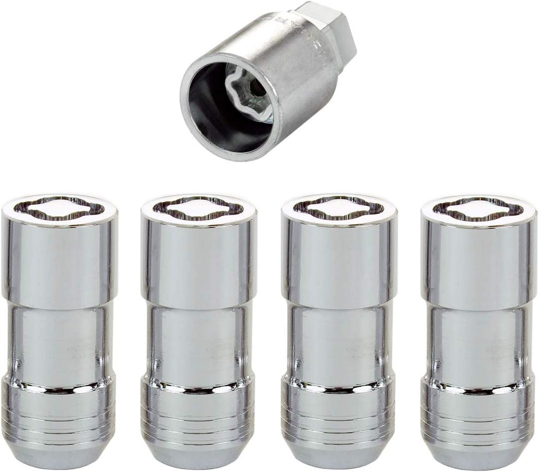 McGard 24210 Chrome Cone Seat Wheel Locks (M14 x 1.5 Thread Size) - Set of 4