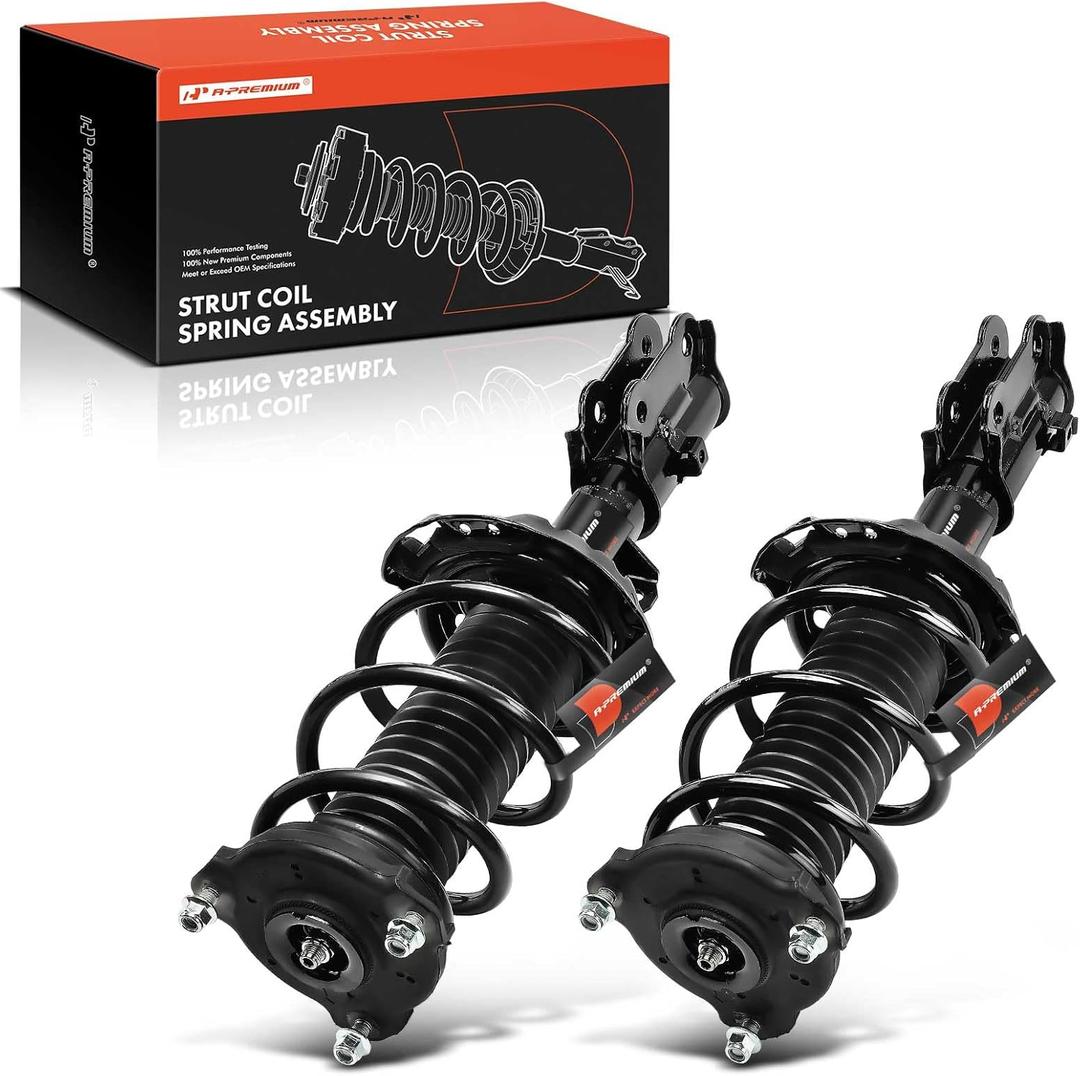 A-Premium Front Pair (2) Complete Strut & Coil Spring Assembly Compatible with Hyundai Elantra 2017 2018 2019, Driver and Passenger Side, Replace# 18920606, 18920607