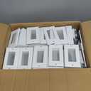 CML 15 Amp Decorator Recetpacle Outlet, 100 Pack Tamper Resistant Wall Outlets, Standard Electrical Outlets, 15A/125V, 2 Pole 3 Wire, Wallplate Included, UL Listed, White