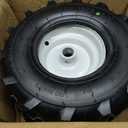 GICOOL 13x5.00-6" Tiller Tire and Wheel, 1" Axle Size, 3-1/8" Centered Hub, 13x5-6 Super Lug Tractor & Trencher Tire Replacement