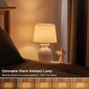 UMEXUS 13" Small Rechargeable Cordless Table Lamp, Remote Control Timer Dimmer, Battery Powered Color Changing Light, Nightstand Lamp for Bedroom Kitchen Living Room (Upgraded Ceramic Base)