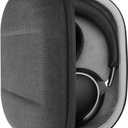 Geekria Shield Headphones Case Compatible with Bose QC Ultra II, QC 45/35 II Gaming and More, Replacement Hard Shell Travel Carrying Bag with Cable Storage (Dark Grey)