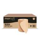Morsoft by Morcon Paper R6800 Universal Hardwound Roll Towels, 100% Recycled Fibers, 6 Rolls X 800 ft Brown Paper Towels, 6 Count