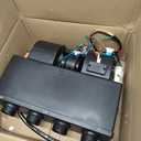 12V Car Truck Under Dash, A/C Air Conditioning Evaporator Assembly, Under-Dash A/C Heat + Cool Unit, 3 Speed 6 Ports for Car Truck