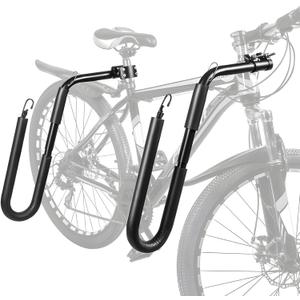 Bicycle Surfboard Racks, Bike Surf Board Holder for Shortboards, Longboards, SUP Paddleboards, Skis, Windsurfing Boards, Outdoor Sports Surfing Wakeboard Carrier Mount for Bike