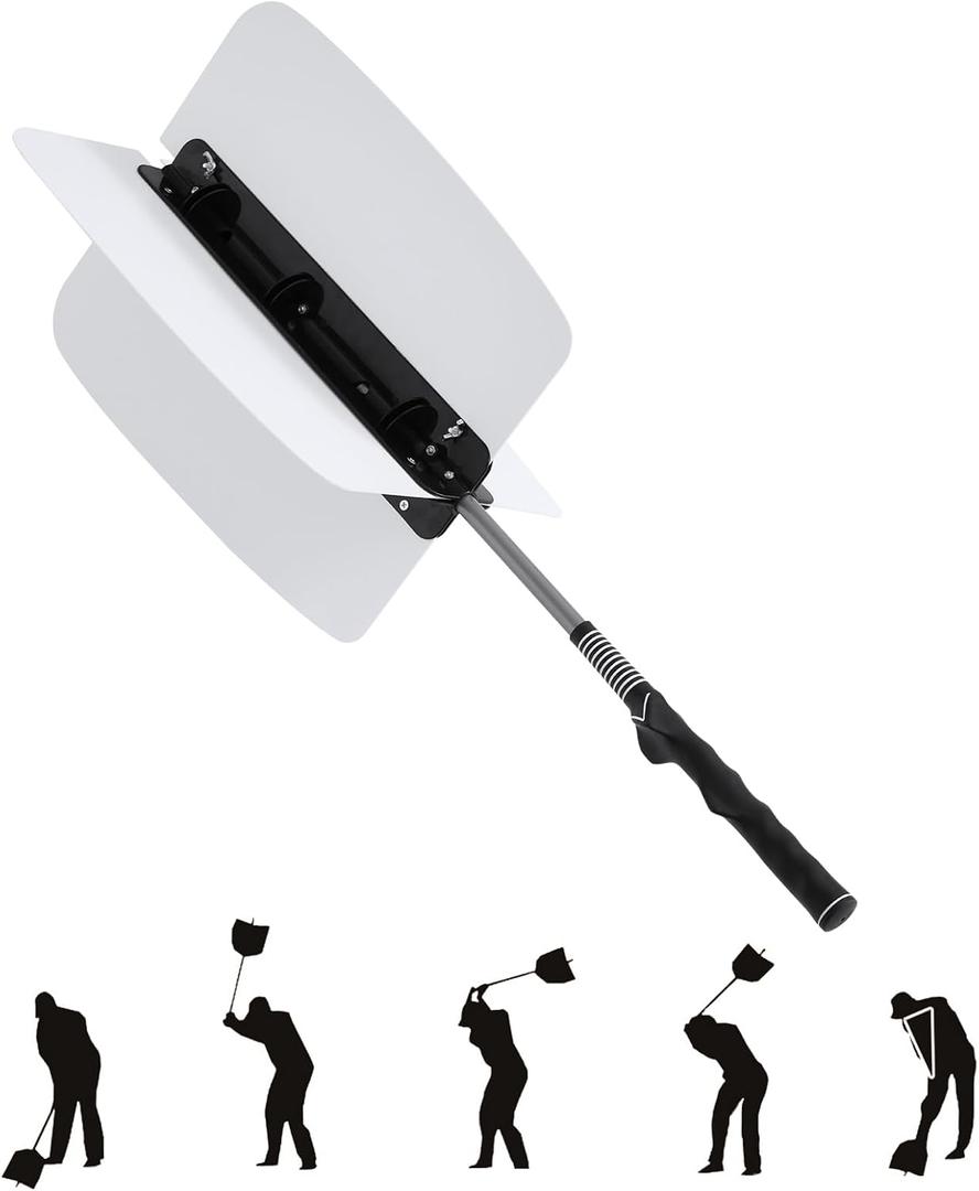 Golf Power Resistance Trainer Golf Swing Training Aid Fan, Golf Warm-Up Aid Tool White Golf Practice Equipment for Golfers