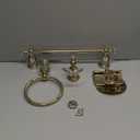 Crystal Bathroom Accessories Hardware Set Golden Towel Bar Set Hand Towel Paper Holder Hook Towel Ring Racks Wall Mounted