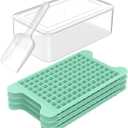Mini Ice Cube Tray for Freezer: FDDBI Small Ice Trays for Freezer with Bin - 1174PCS Easy Release Nugget Ice Tray - Crushed Ice Tray with Container (Green)