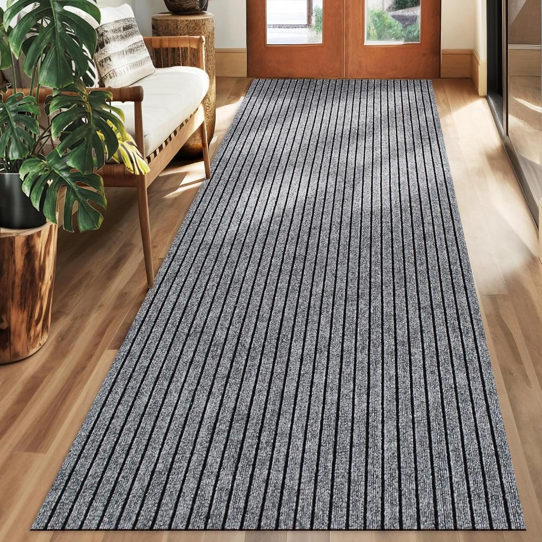 koloko 2ft x 6ft Runner Rug Non-Slip Outdoor Indoor Carpet Runner Custom Size Floor Runners Area Rugs Mat with Rubber Backing for Hallway Entryway Balcony Patio Kitchen Garage Stair Laundry