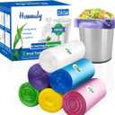 2.6 Gallon Small Trash Bags,Garbage Bag Bin Liners, 10 Liters Bin Bags Wastebasket Bags for home office kitchen Trash Can,Bathroom,Bedroom 300 Counts 6 Color