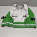 Dog Coat for Medium Dogs,Waterproof Dog Winter Jacket with Harness Built in Puppy Cold Weather Coats Reflective Pet Vest with Zipper Warm Fleece Dogs Snowsuit Windproof Green M, Chest:21in