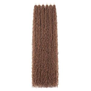 Super Long Micro Curly Locs Hair Extension 36 Inch 6 Packs Color Light BrownSister Locks Dreadlock Thin Braids (36,30#)