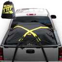The X-Cover by TRPx - Trailer and Truck Bed Cover Medium - Integrated Heavy Duty Black Tarp and Tie Down System. Fits: Short Bed, Standard Bed Trucks and Utility Trailers up to 6'6"