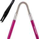 Tweezerman Smooth Finish Facial Hair Remover with Free Tweezerette, Pink (1 Count (Pack of 1))