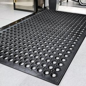 60"x35" Outdoor Rubber Floor Mats Non-Slip Restaurant Mat Commercial Kitchen Heavy Duty Mat Drainage Mats for Outside Industral Pool Entrance Bar Wet Area