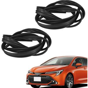 2PCS Front Left and Right Door Window Run Channel Seal Rubber Strip Fit for Toyota Corolla S LE CE Sedan XRS Sport Sedan 2002-2008 Replace 68151-02050 Driver Side 68161-02050 Passenger Side
